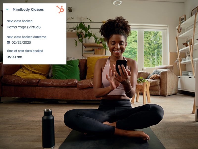 Mindbody-upcoming-class-booked-synced-with-HubSpot